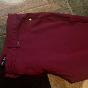 Burgundy skinny jeans. Size 2xl. Fits like and Xtra Large.
